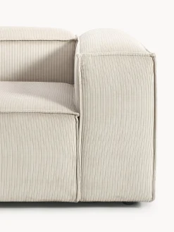 Chaise lounge XL componibile in velluto a coste Lennon