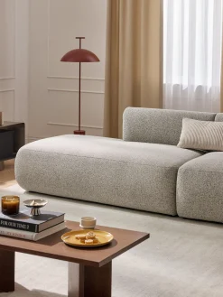 Chaise longue componibile in bouclé Sofia
