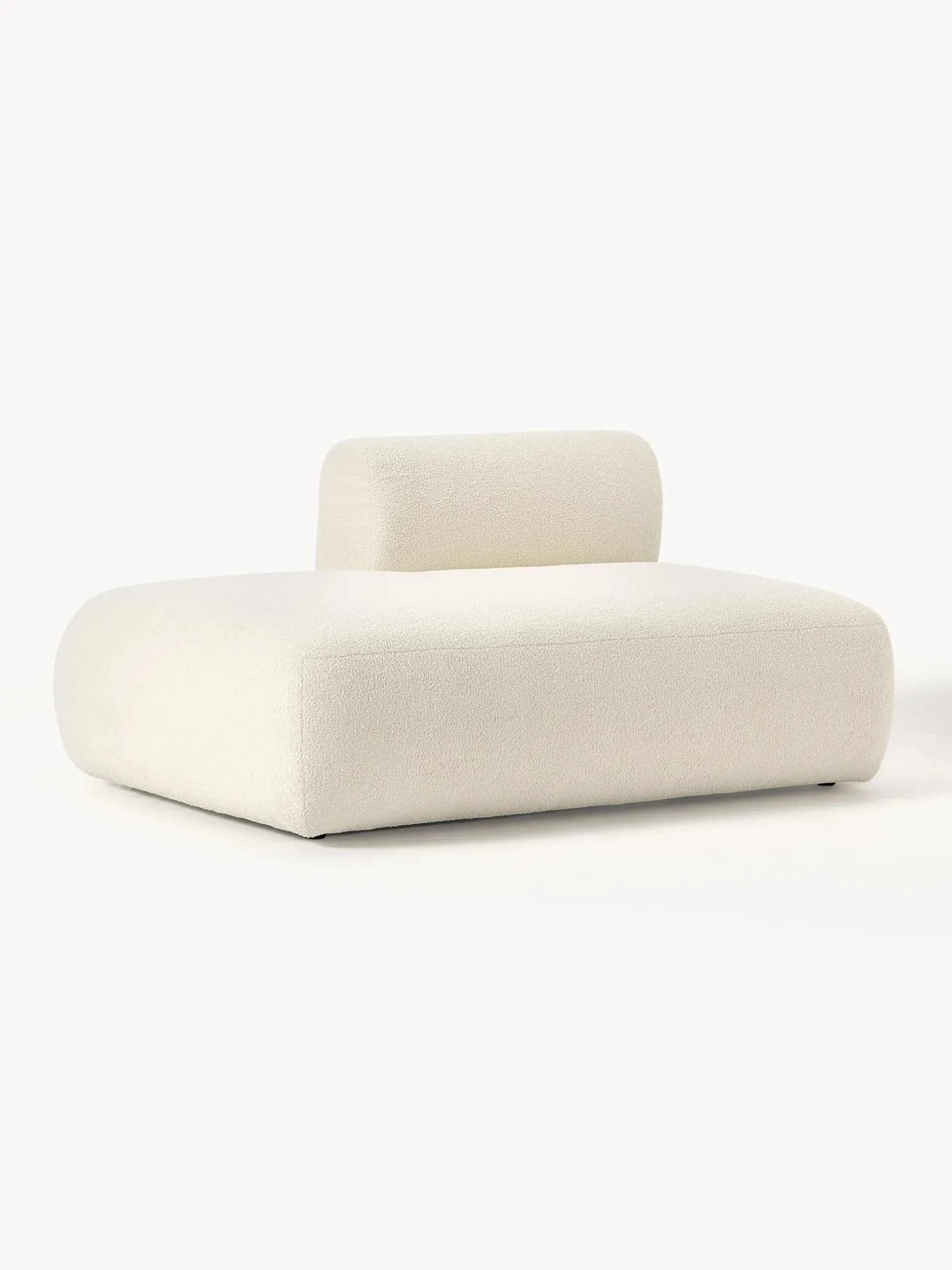 Chaise longue componibile in teddy Sofia