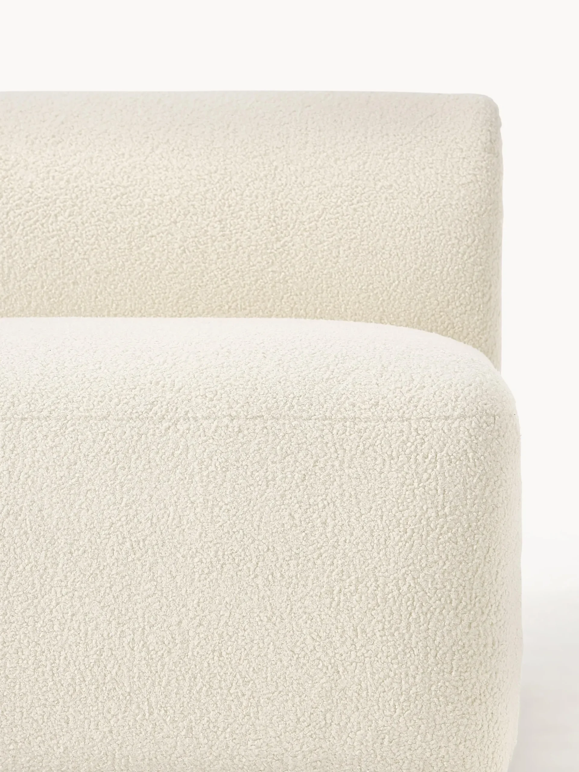 Chaise longue componibile in teddy Sofia
