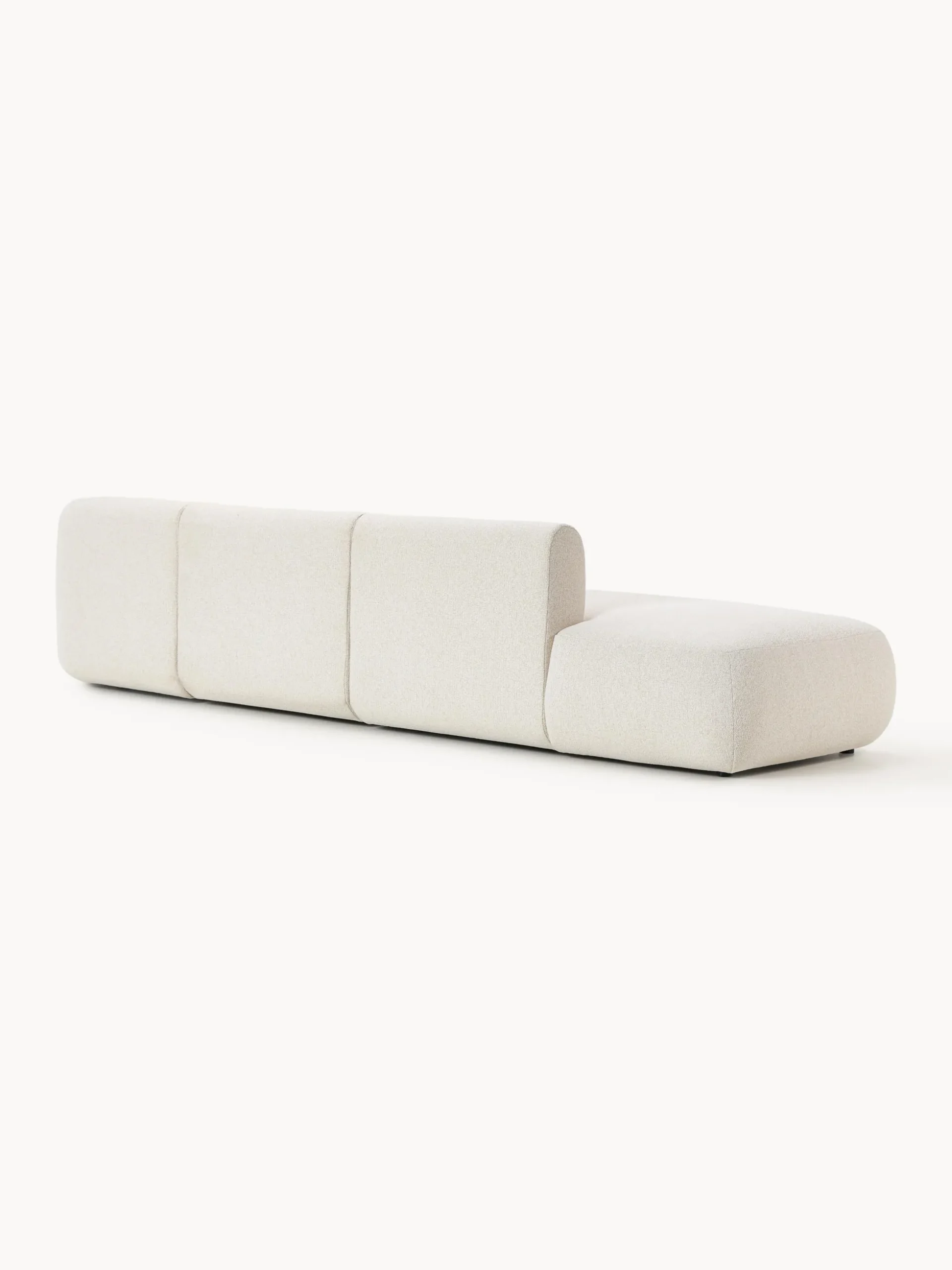 Chaise longue componibile 2 posti in bouclé Sofia