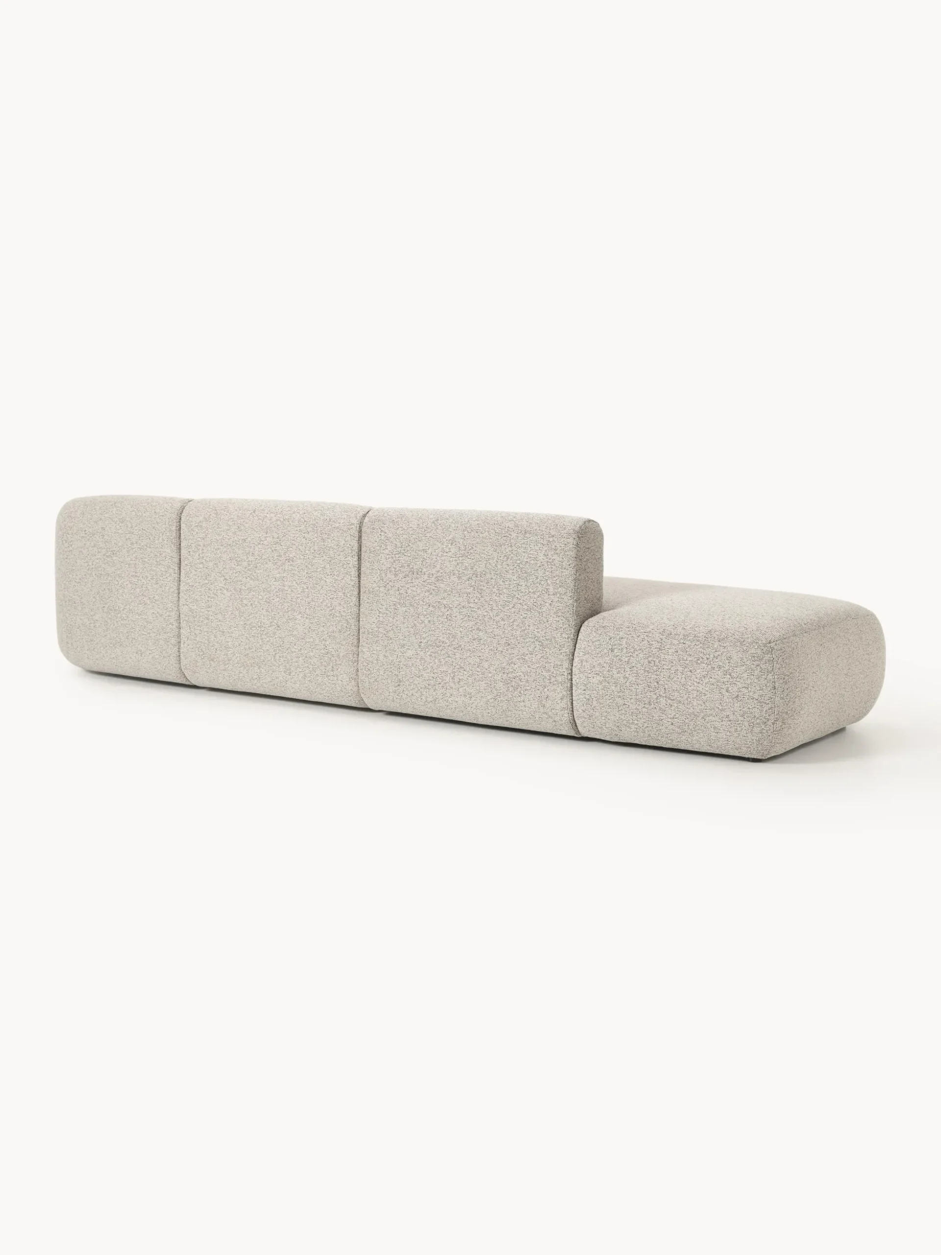Chaise longue componibile 2 posti in bouclé Sofia