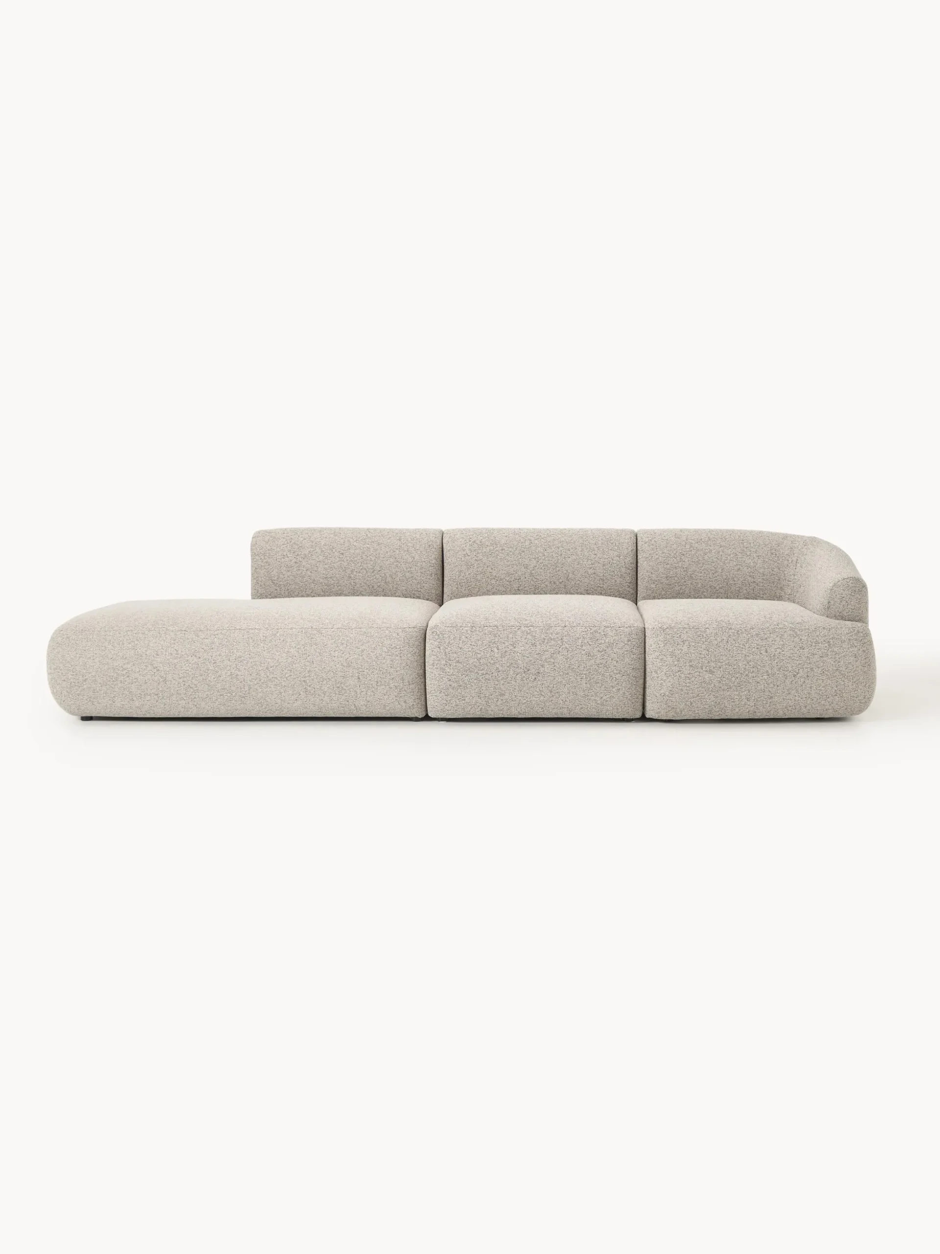 Chaise longue componibile 2 posti in bouclé Sofia