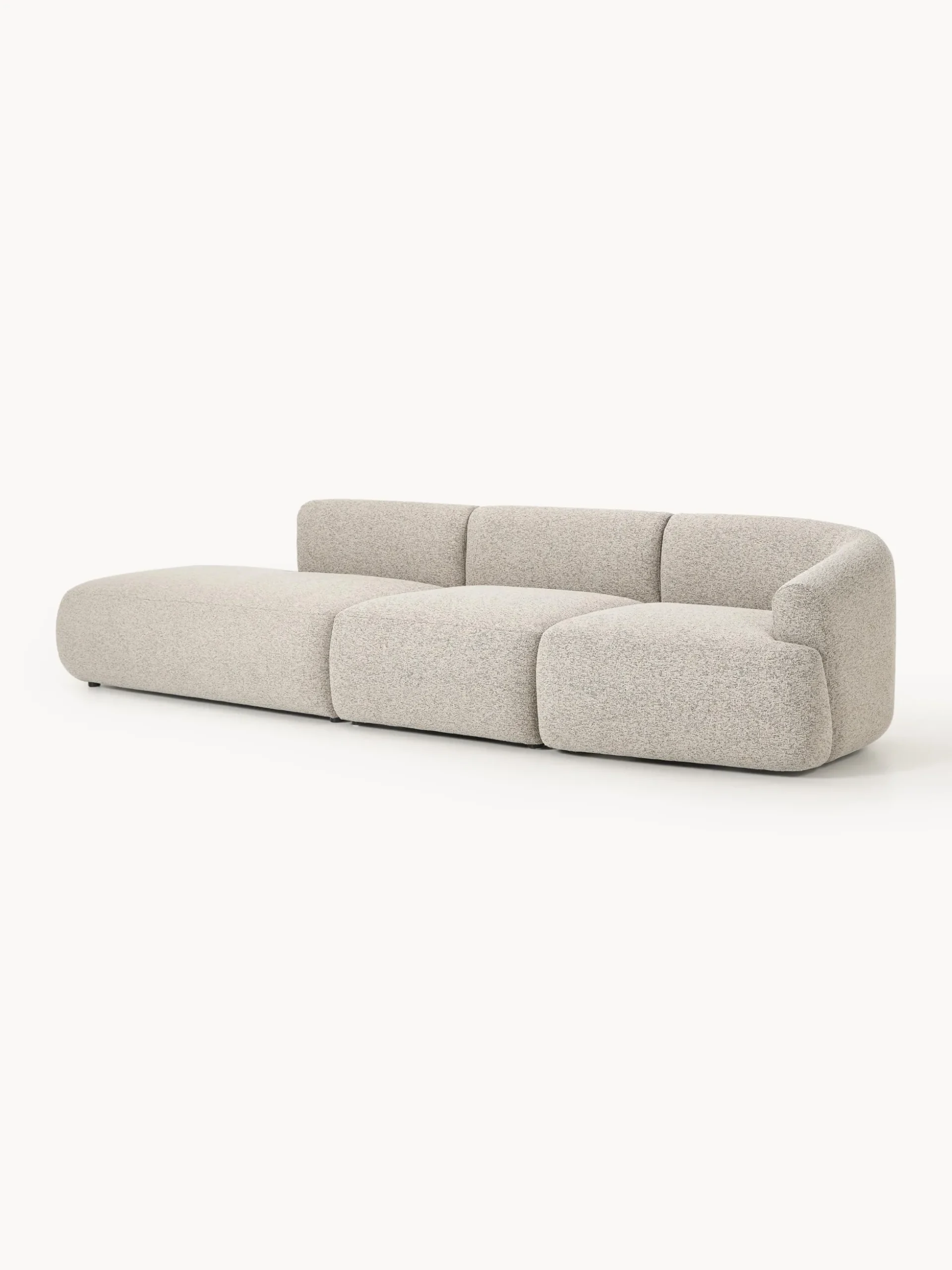 Chaise longue componibile 2 posti in bouclé Sofia