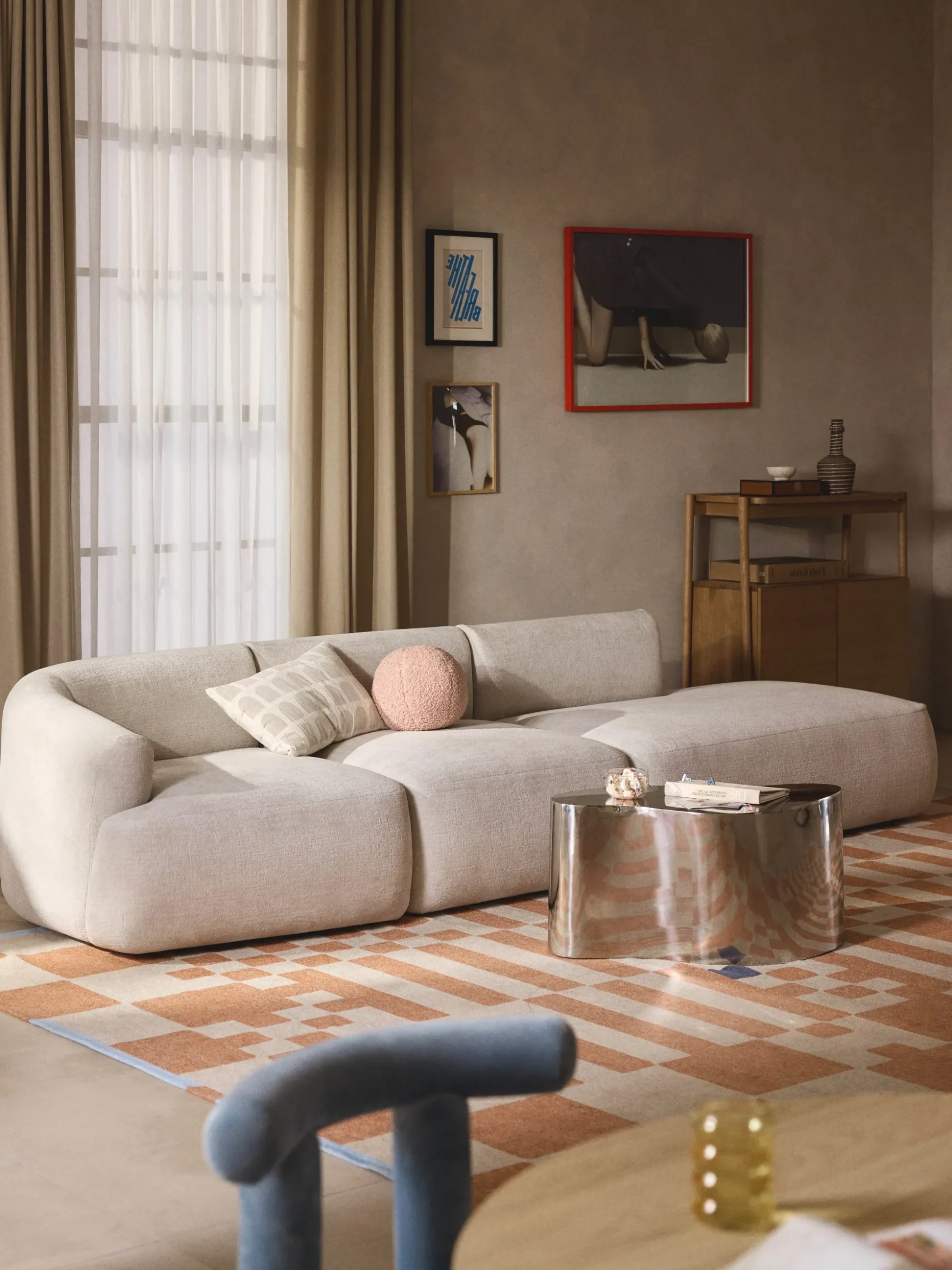 Chaise longue componibile 2 posti Sofia