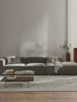Chaise longue componibile XL in bouclé Lennon