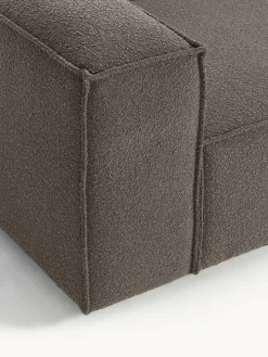 Chaise longue componibile XL in bouclé Lennon