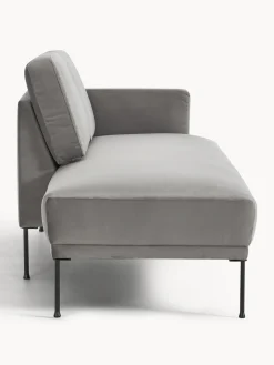 Chaise longue in velluto Fluente