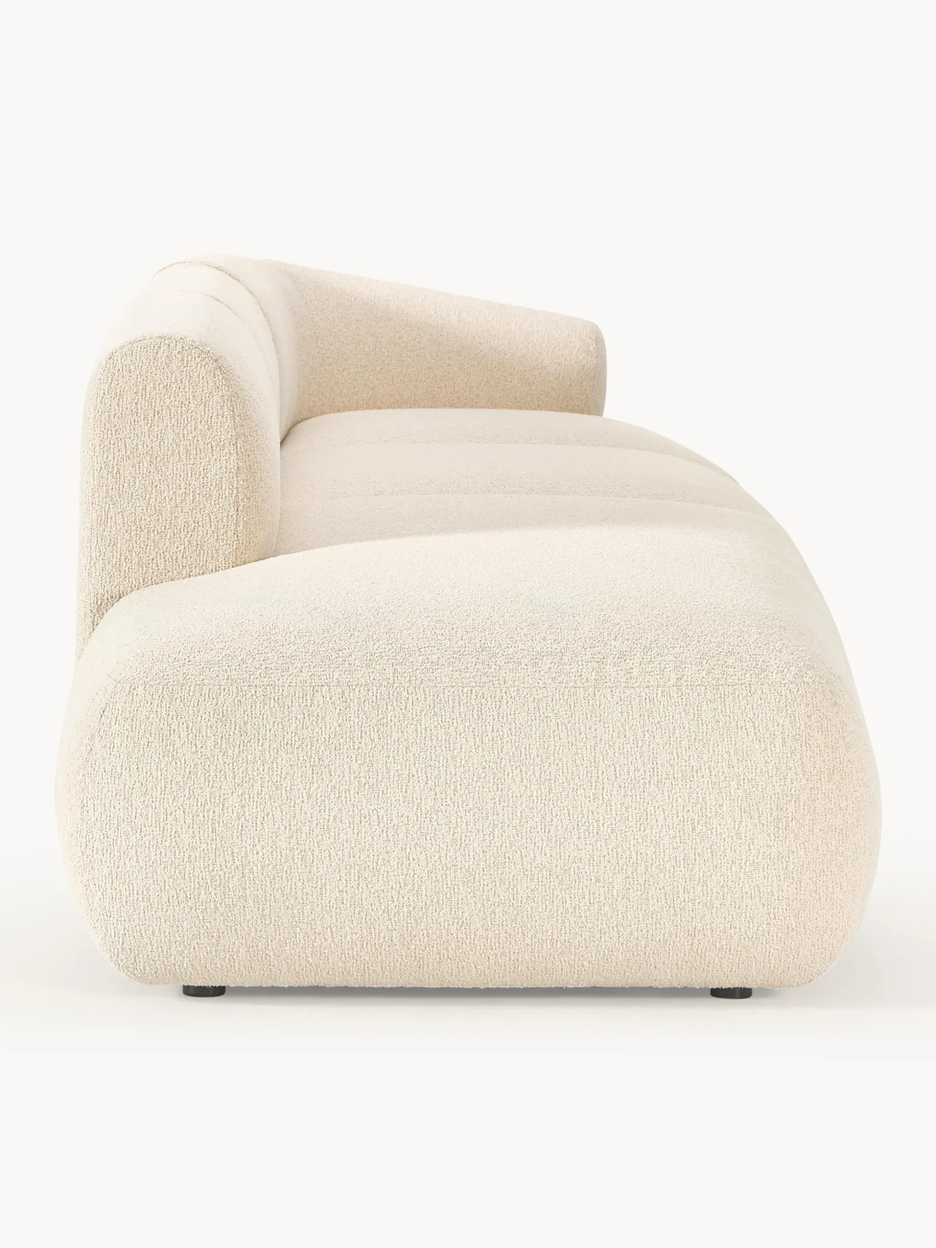 Chaise longue XL componibile in bouclé Sofia