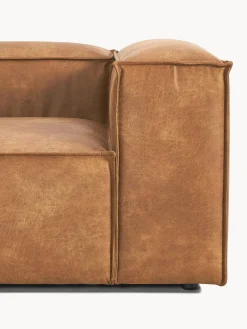 Chaise longue XL componibile in pelle Lennon