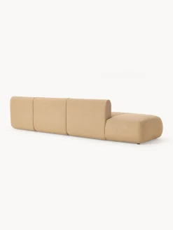 Chaise longue XL componibile in bouclé Sofia