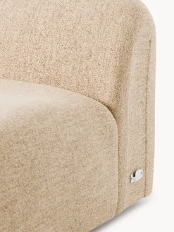 Chaise lounge in bouclé Wolke