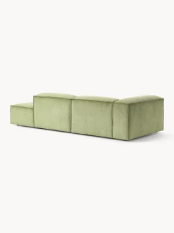Chaise loungue componibile in velluto a coste Lennon