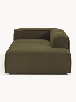 Chaise loungue componibile in bouclé Lennon