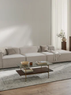 Chaise loungue componibile XL in bouclé Lennon