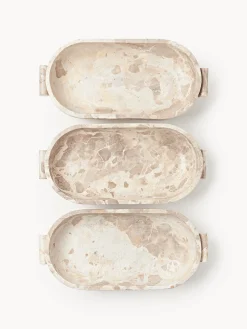 Ciotola decorativa in marmo Fossil, larg. 46 cm