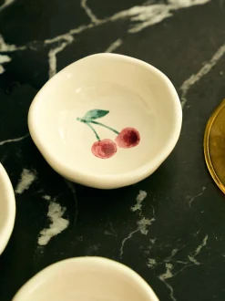 Ciotola per snack dipinta a mano Cherry