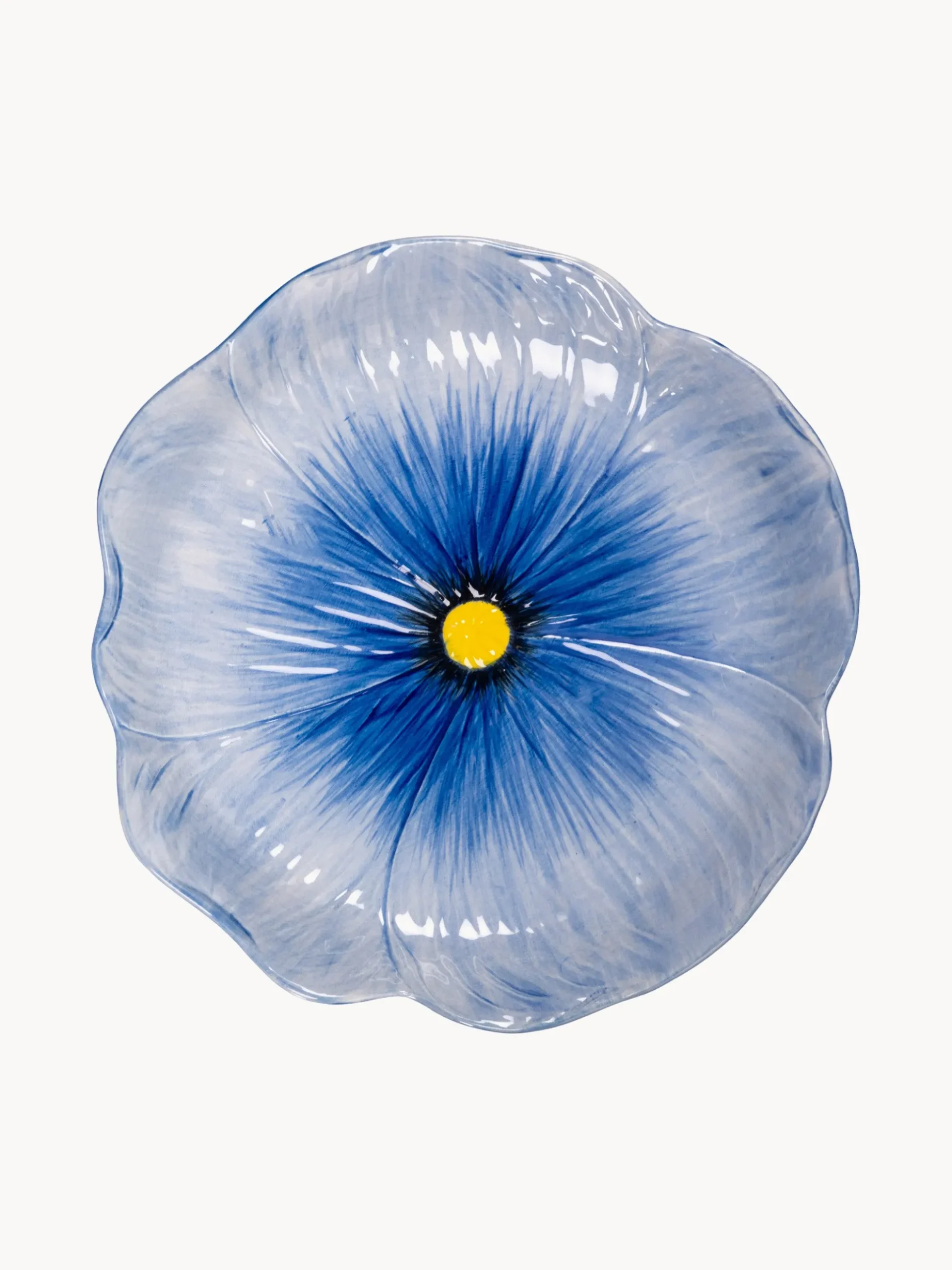 Ciotola da portata dipinta a mano Poppy