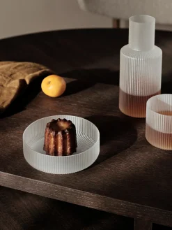 Ciotole da portata in vetro soffiato millerighe Ripple 4 pz