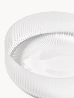Ciotole da portata in vetro soffiato millerighe Ripple 4 pz