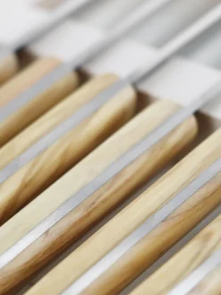 Coltelli fatti a mano con finitura satinata Le Thiers Elegance 6 pz