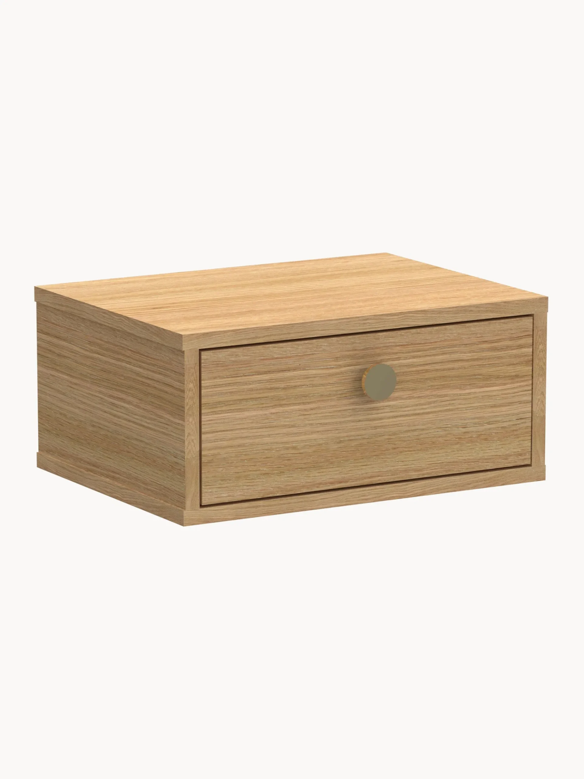Comodino da parete in legno Monfort