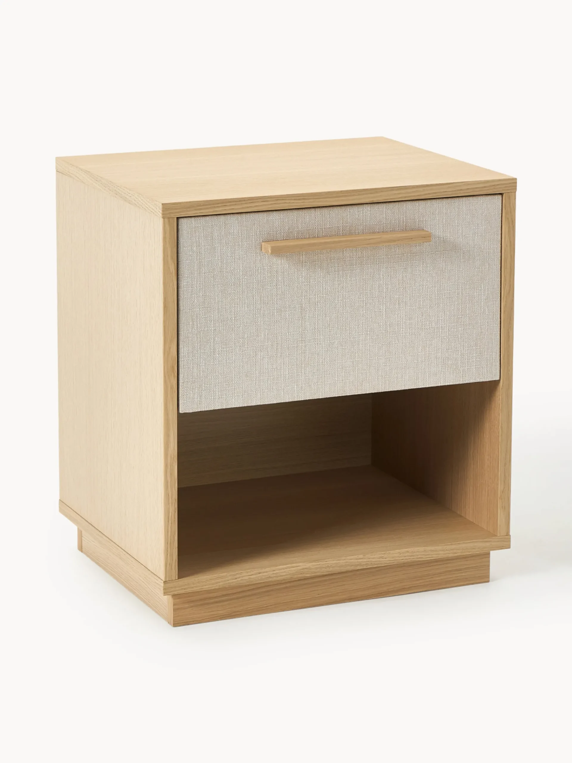 Comodino in legno con frontale imbottito Wisp