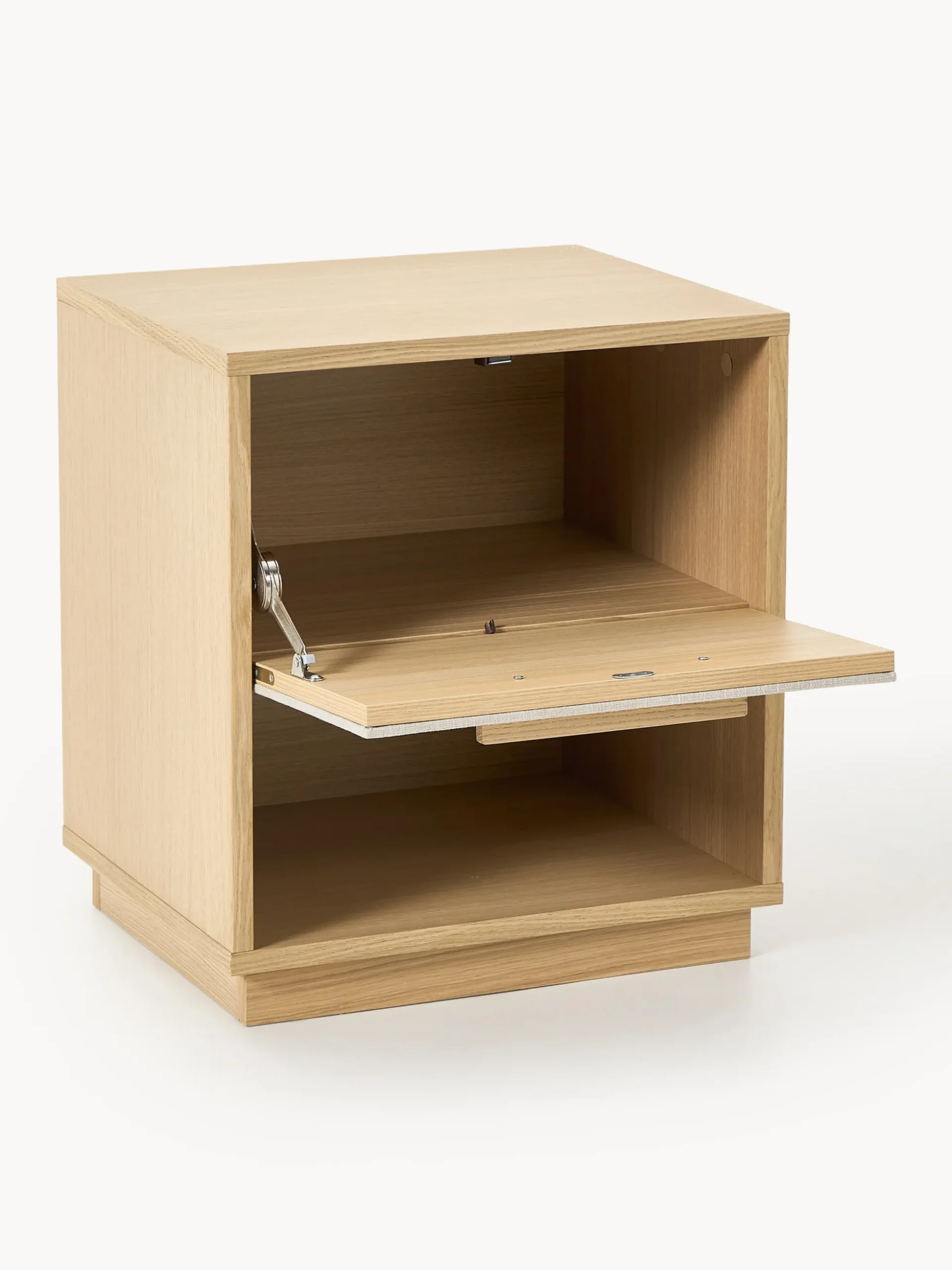 Comodino in legno con frontale imbottito Wisp