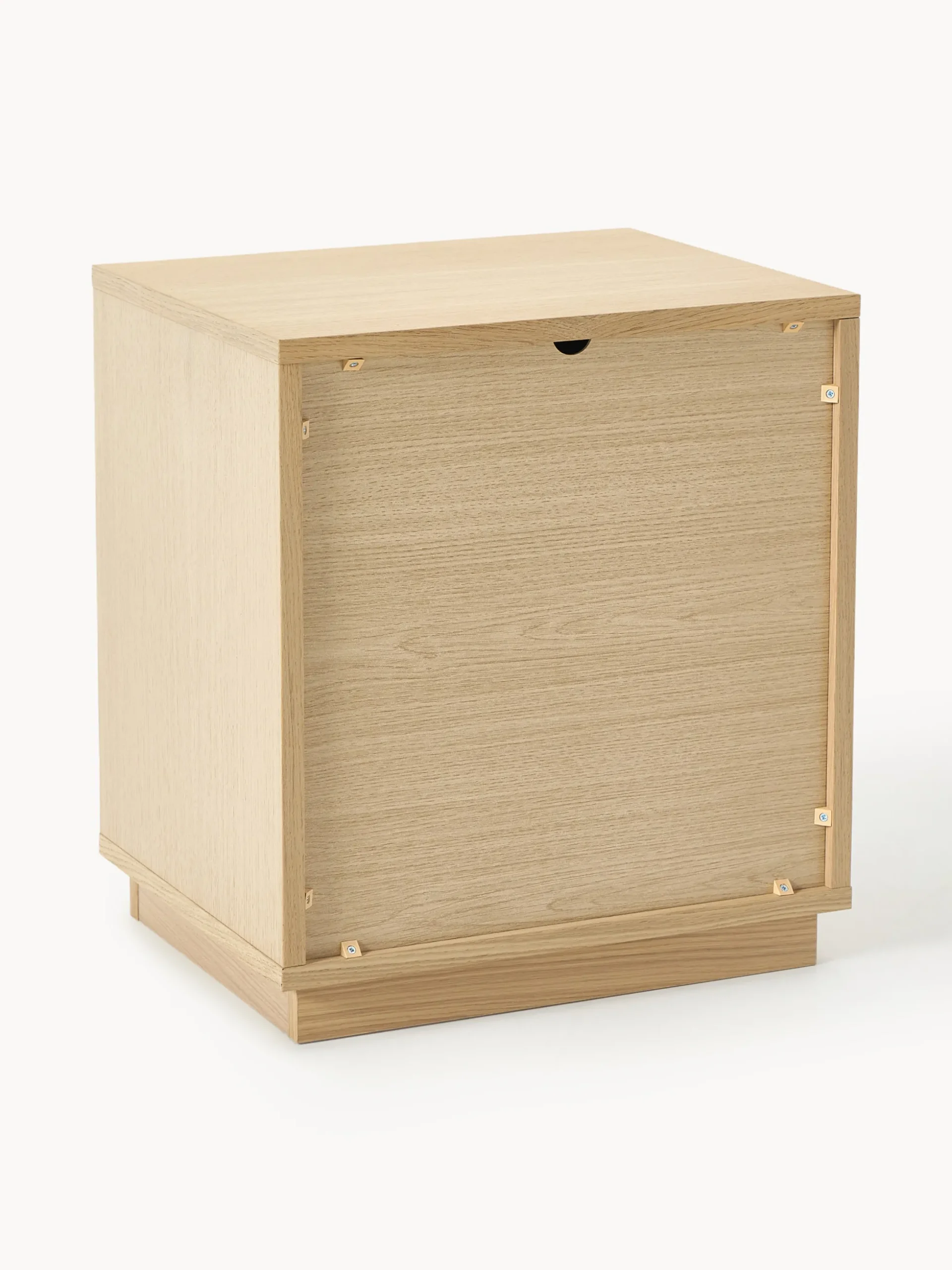 Comodino in legno con frontale imbottito Wisp