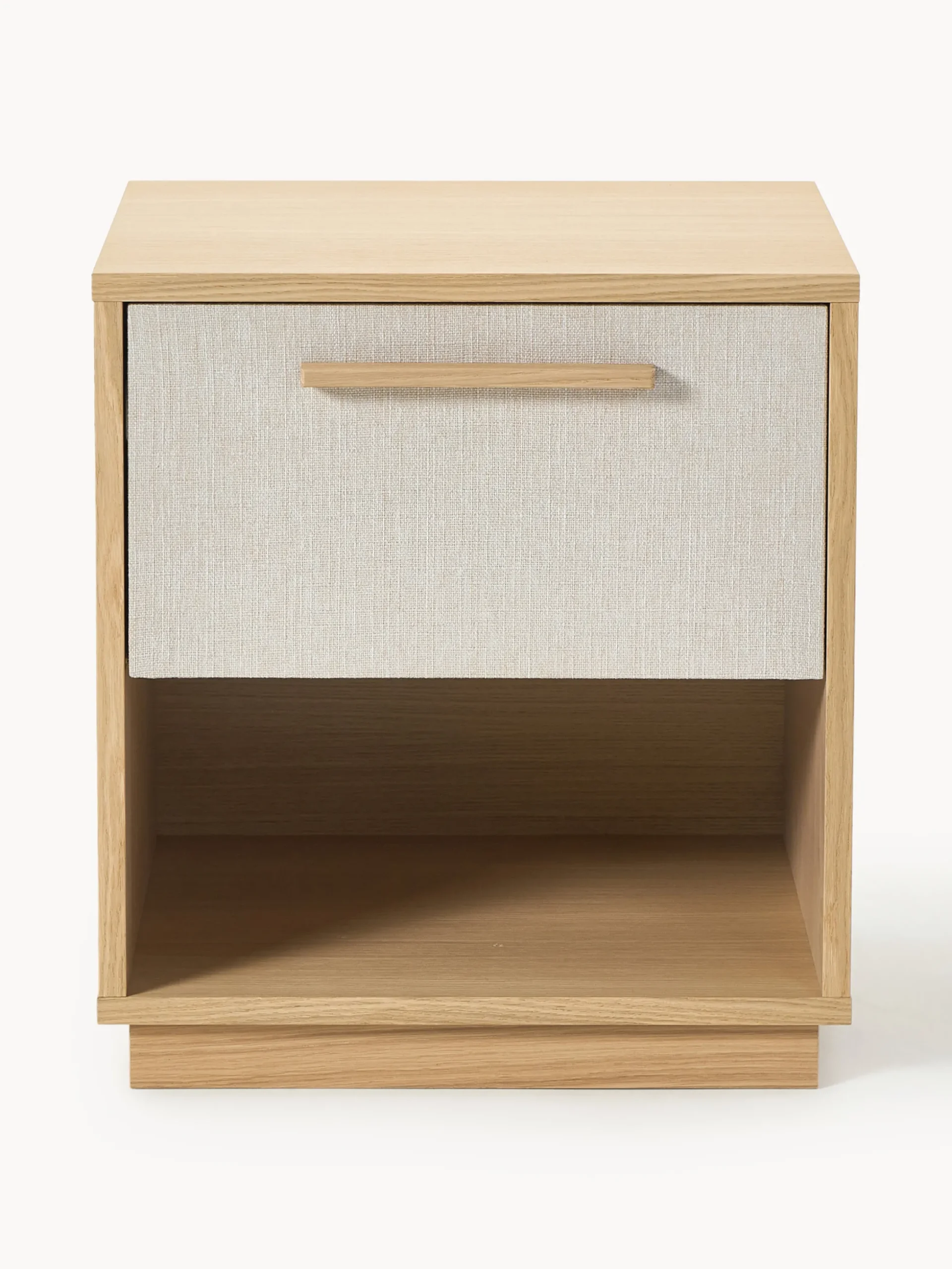 Comodino in legno con frontale imbottito Wisp