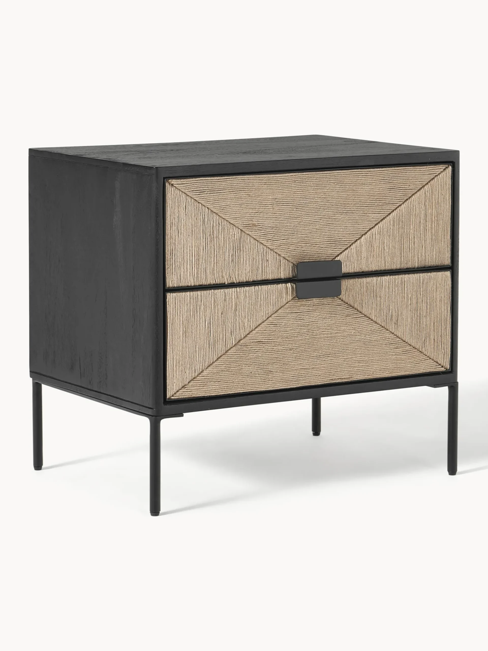 Comodino in legno di mango con cassetti June