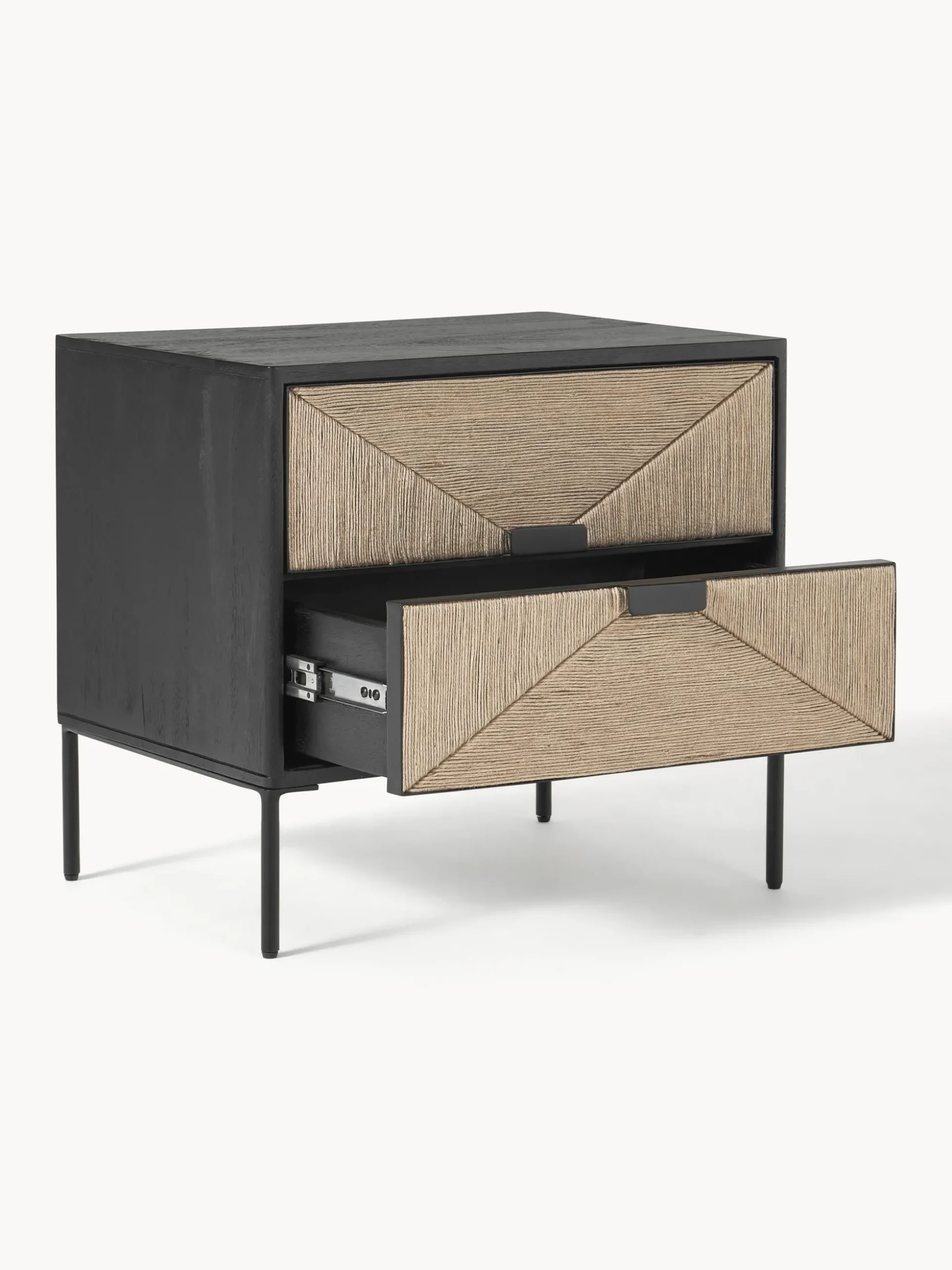 Comodino in legno di mango con cassetti June