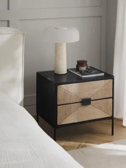 Comodino in legno di mango con cassetti June
