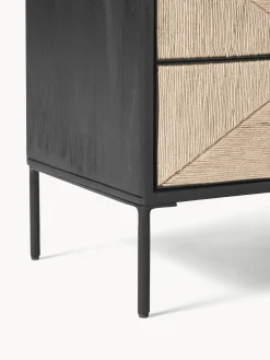 Comodino in legno di mango con cassetti June