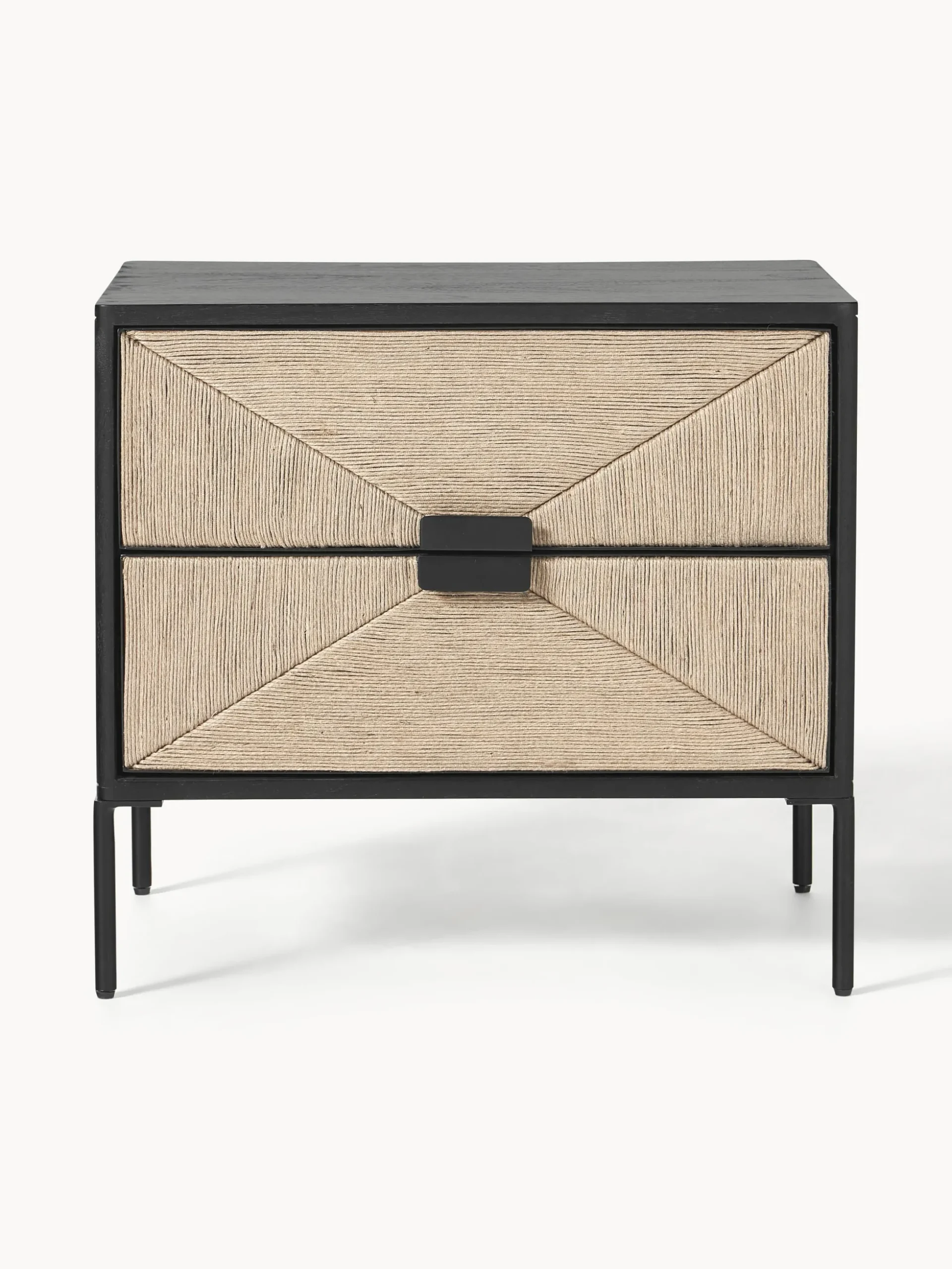 Comodino in legno di mango con cassetti June
