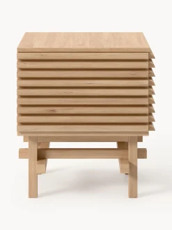 Comodino in legno di quercia Pierce