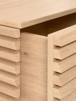 Comodino in legno di quercia Pierce