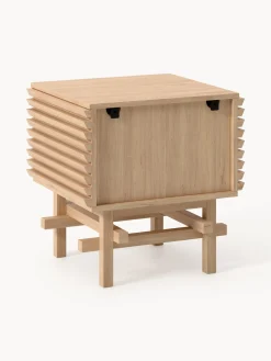 Comodino in legno di quercia Pierce