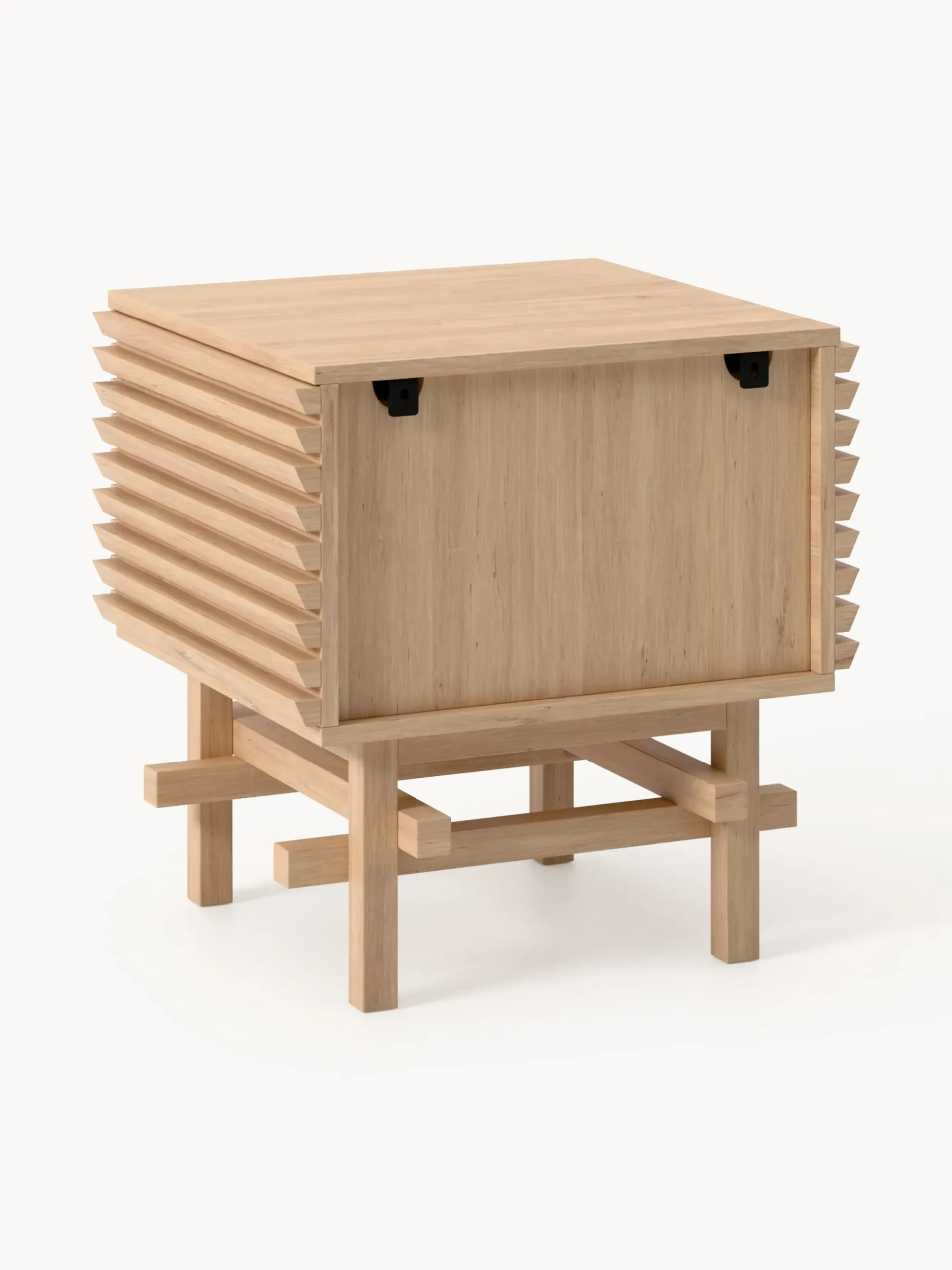 Comodino in legno di quercia Pierce