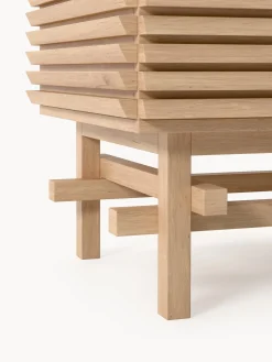 Comodino in legno di quercia Pierce