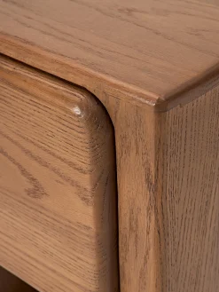 Comodino in legno di quercia Chandler