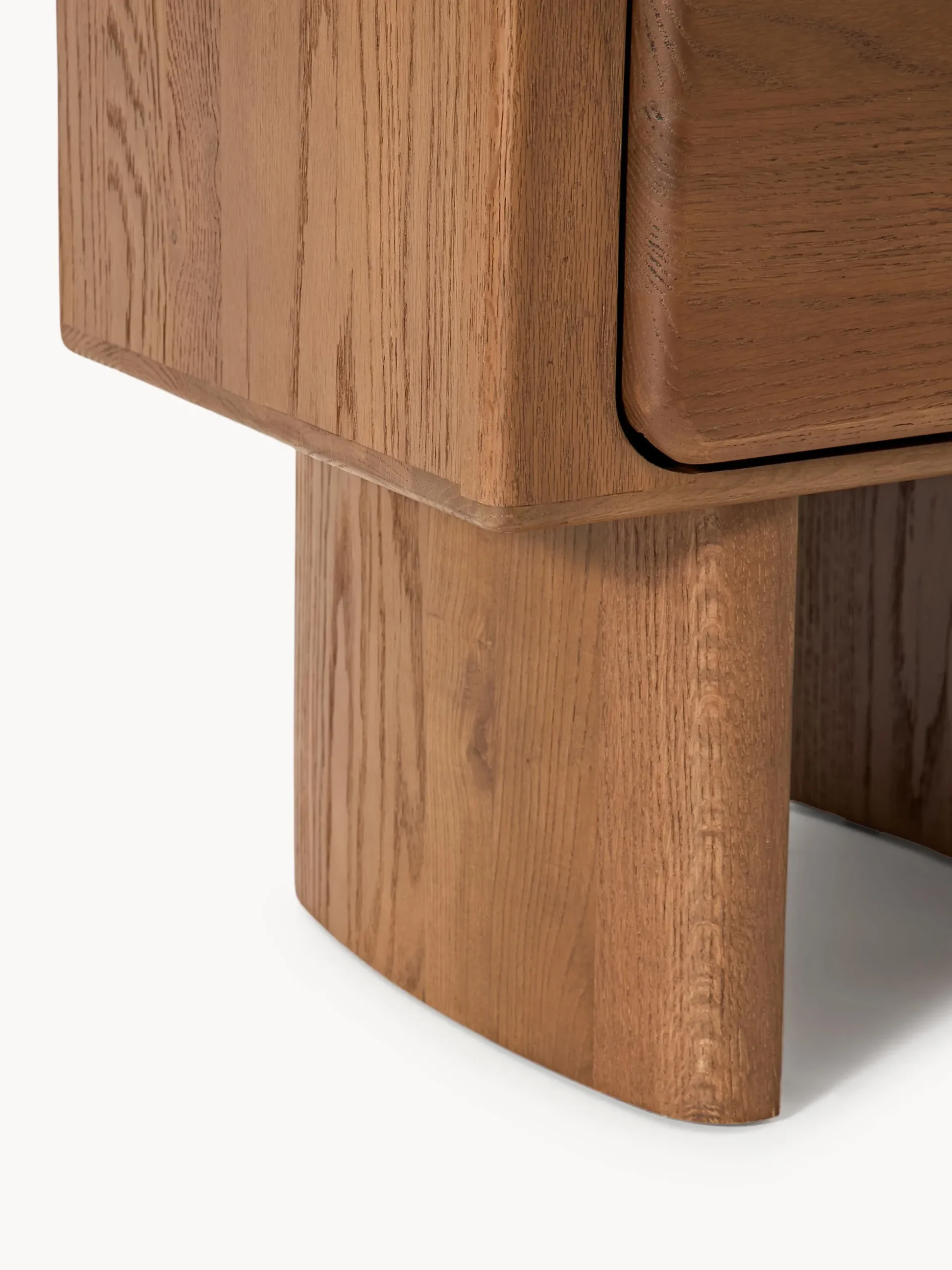 Comodino in legno di quercia Chandler