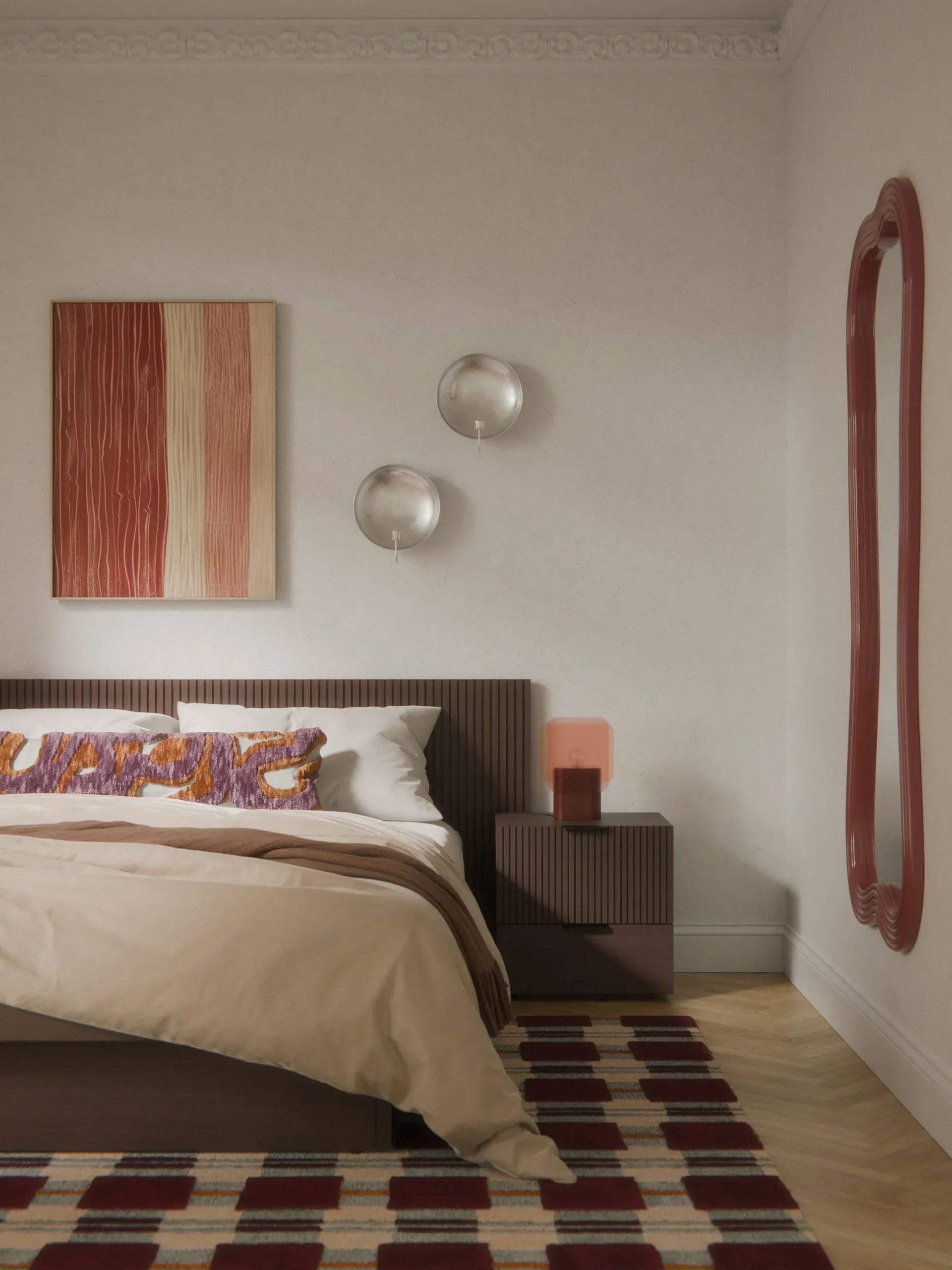 Comodino in legno Sato