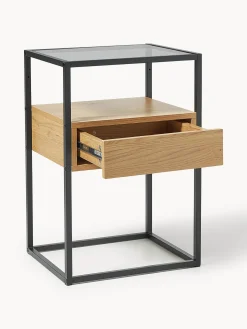 Comodino in vetro Randolf