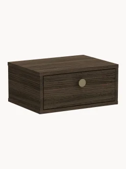 Comodino da parete in legno Monfort