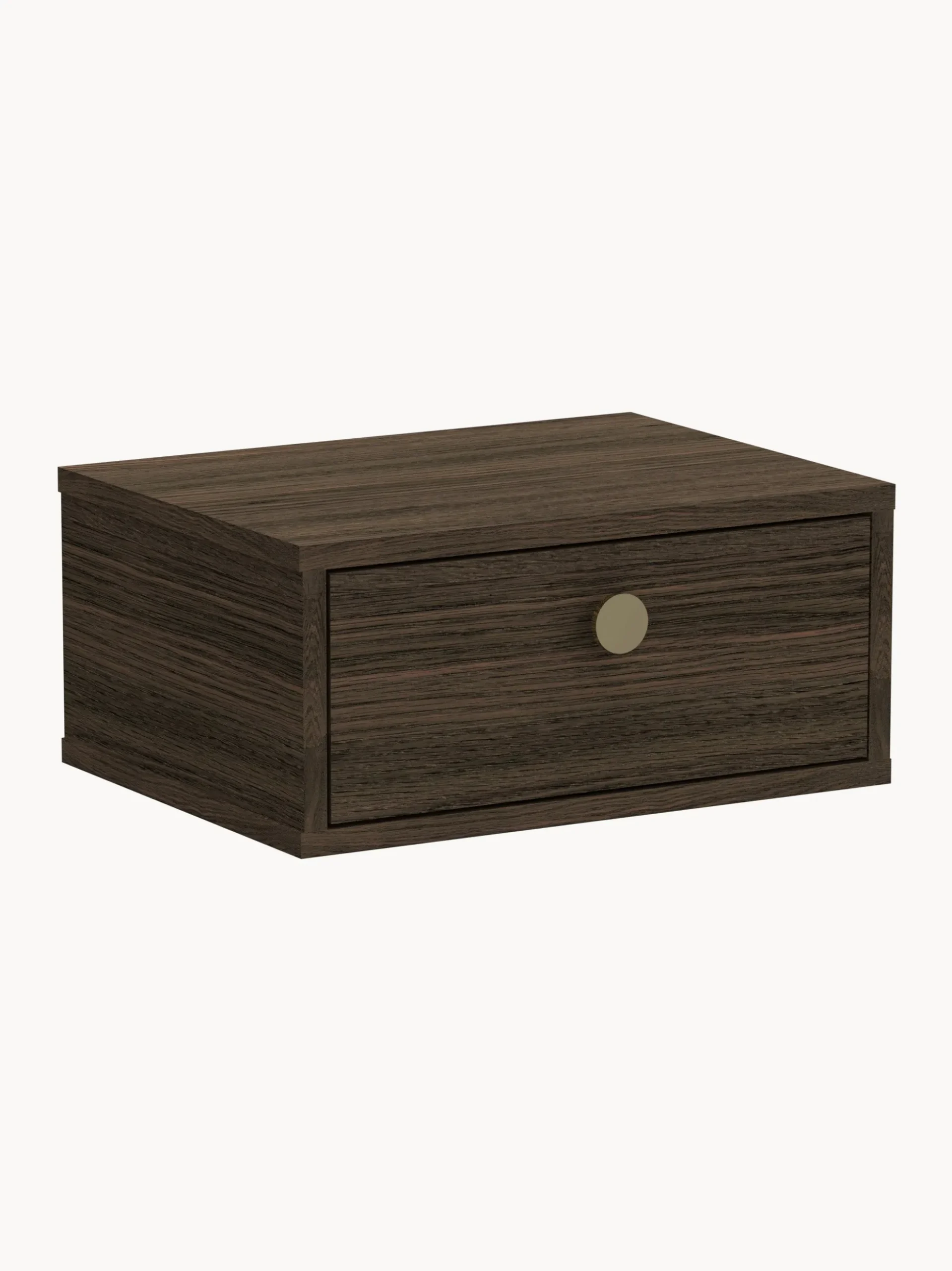 Comodino da parete in legno Monfort
