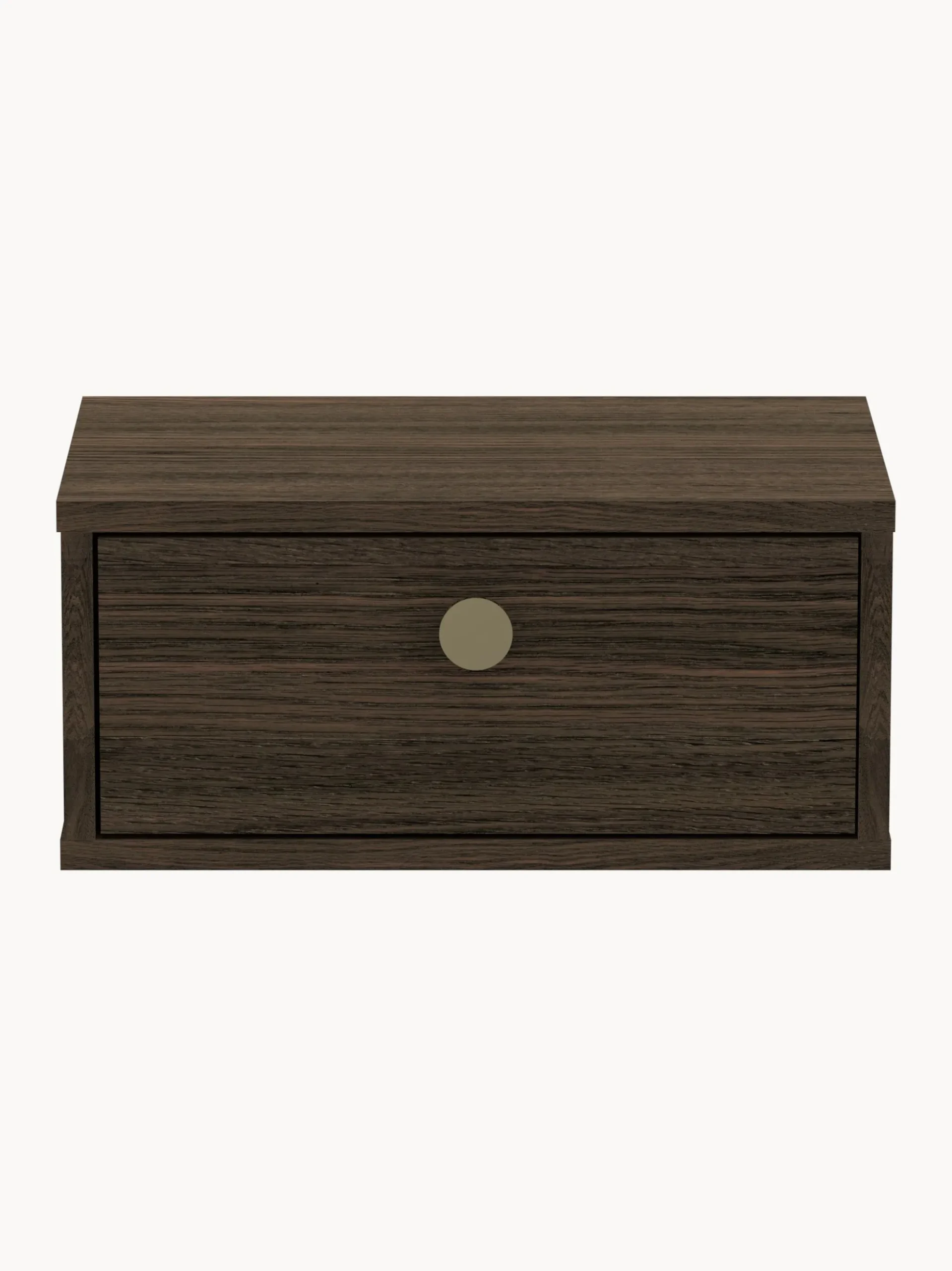 Comodino da parete in legno Monfort