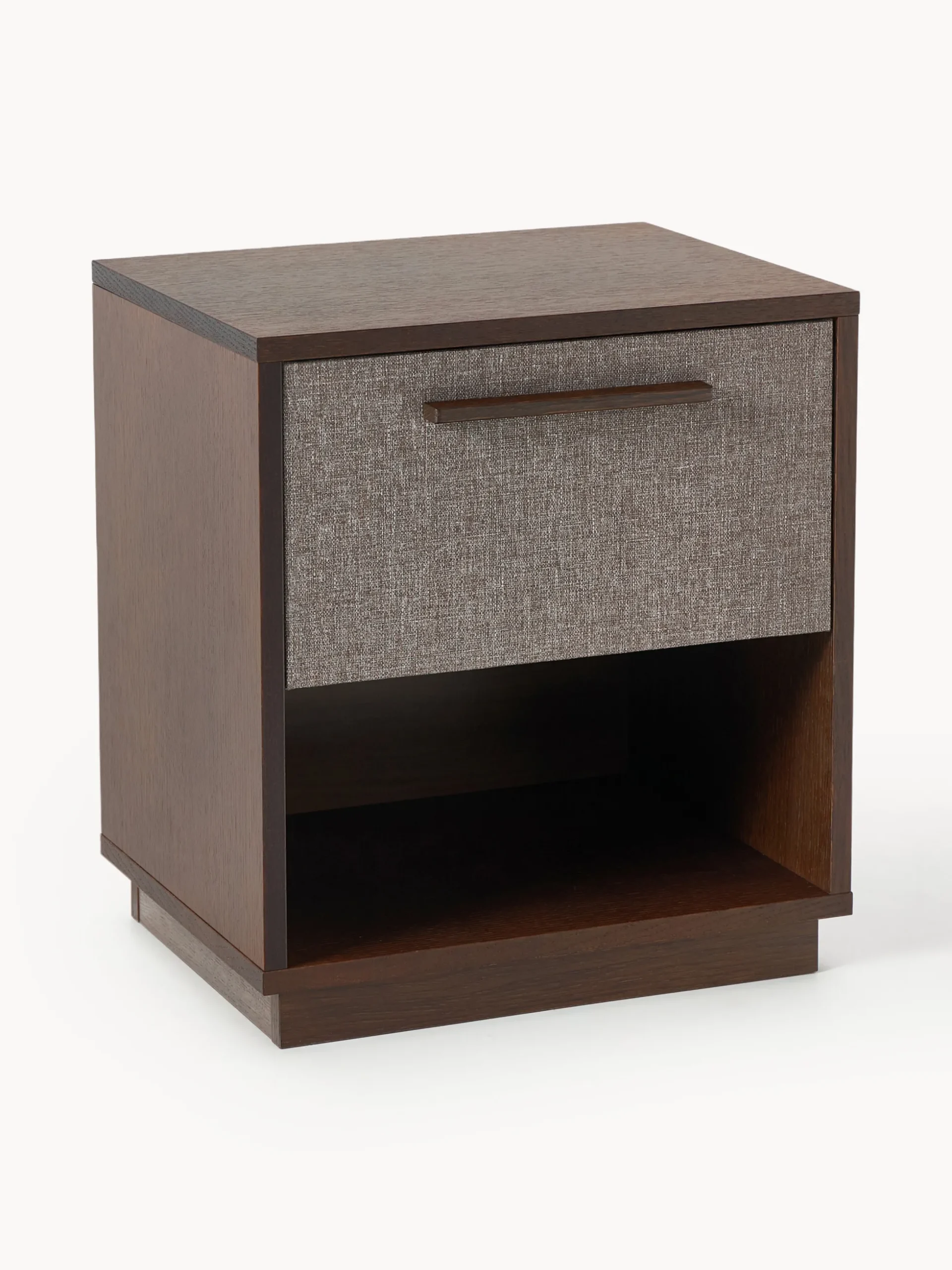 Comodino in legno con frontale imbottito Wisp