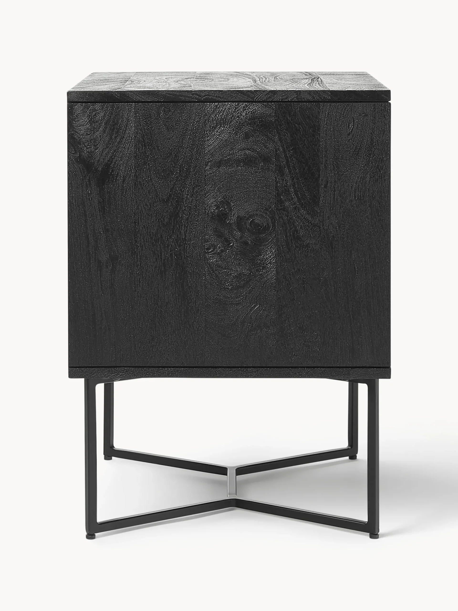 Comodino in legno di mango con cassetti Luca