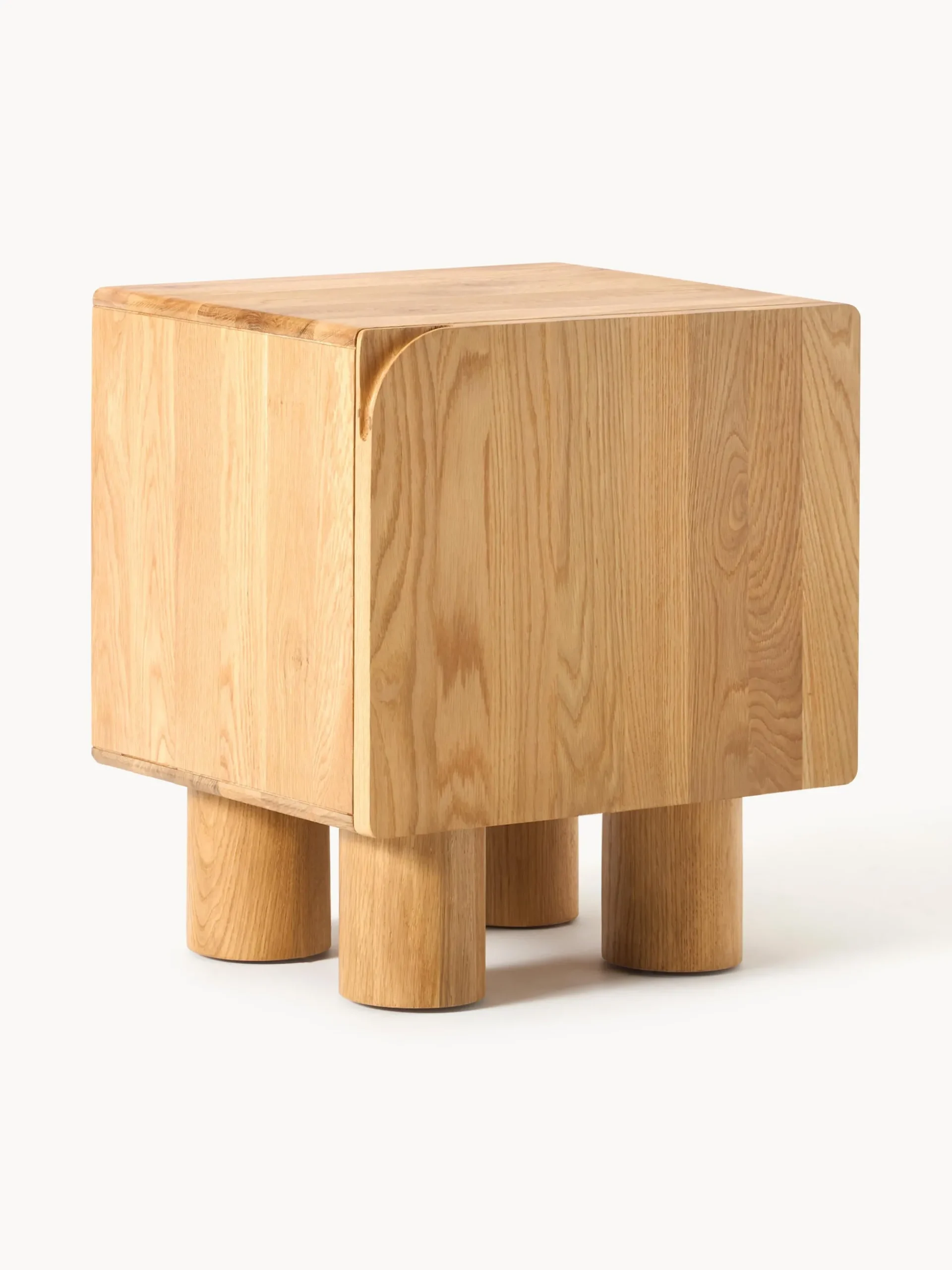 Comodino in legno di quercia Cadi